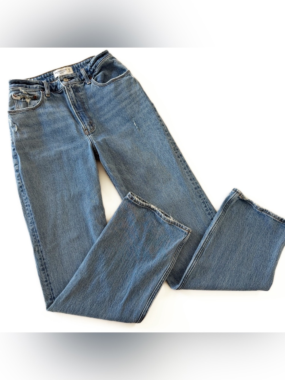 Abercrombie & Fitch Jeans Womens 27 4 Long Curve Love The 90s Relaxed High Rise